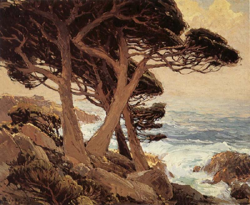 Edgar Payne Sentinels of the Coast,Monterey China oil painting art